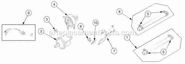 Fuel System Diagram and Parts List for GT2521-48 13A-278M710 Cub Cadet Lawn Tractor